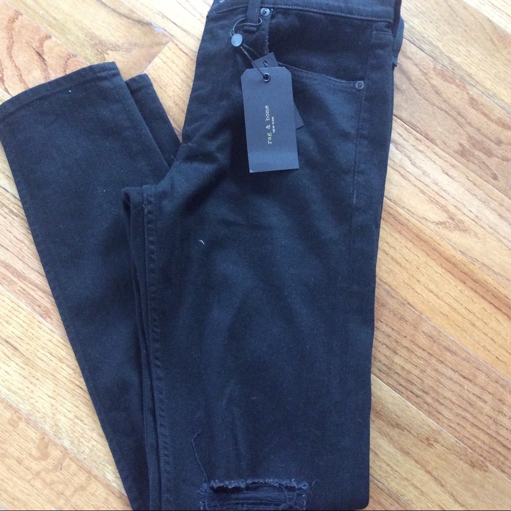 RAG & BONE Black Fit 1 Jeans